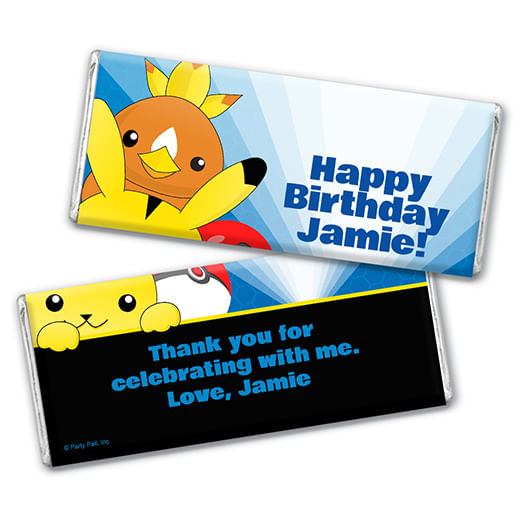 Personalized Birthday Pokemon Themed Hershey's Milk Chocolate Bar & Wr – Just Candy
