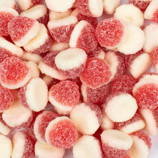 Swedish Candy Strawberry Vanilla Drops 8.38 lb Case - 804 ct