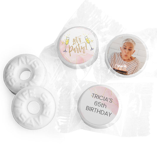 Personalized Birthday Photo LifeSaver Mints - Let's Party