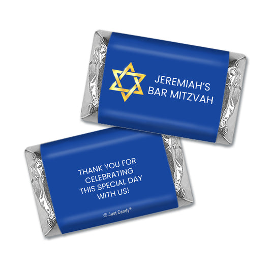 Personalized Bar Mitzvah Star of David Hershey's Miniatures