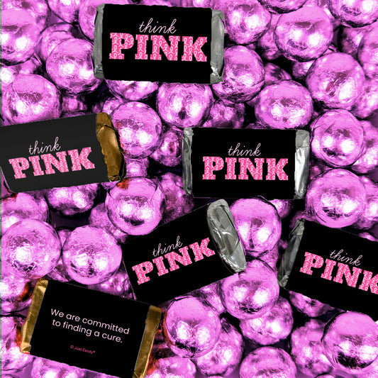 Breast Cancer Awareness Candy Think Pink Hershey's Miniatures and Chocolate Mix