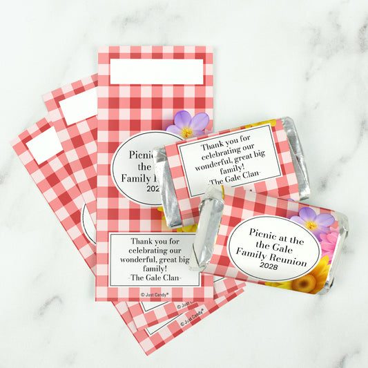 Personalized Family Reunion Picnic Miniature Wrappers Only