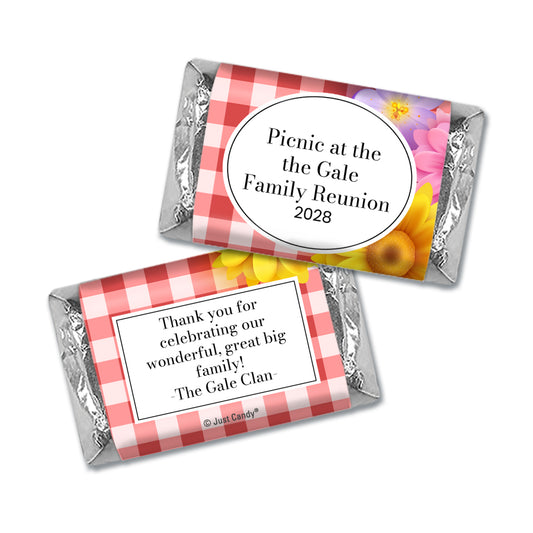Personalized Family Reunion Picnic Hershey's Miniatures