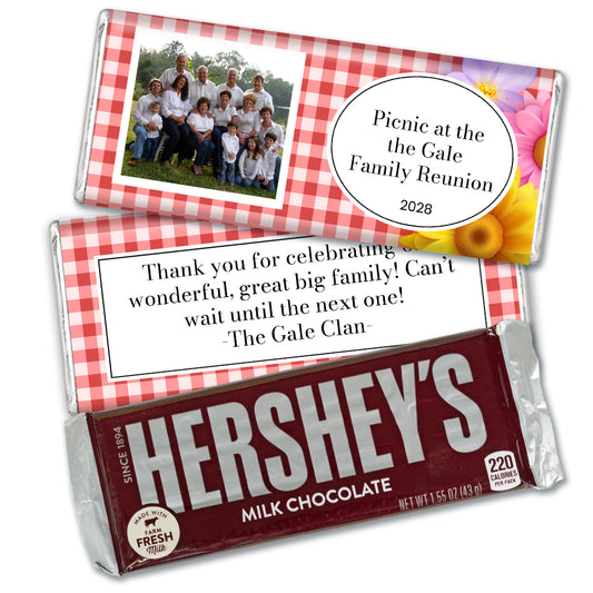 Personalized Family Reunion Picnic Hershey's Chocolate Bar & Wrapper