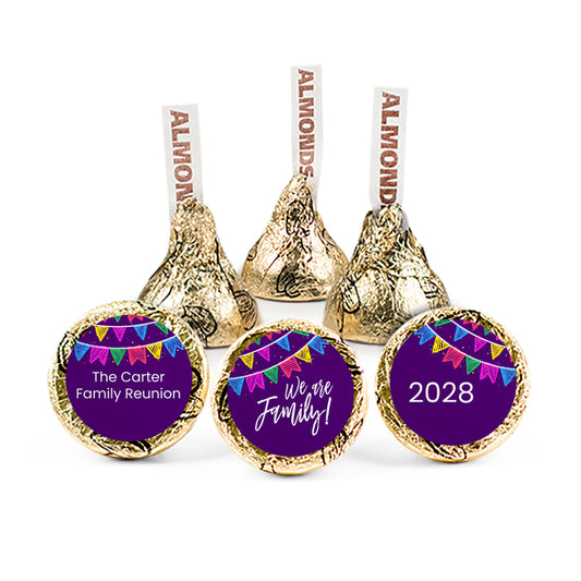 Personalized Family Reunion Banners Hershey's Kisses