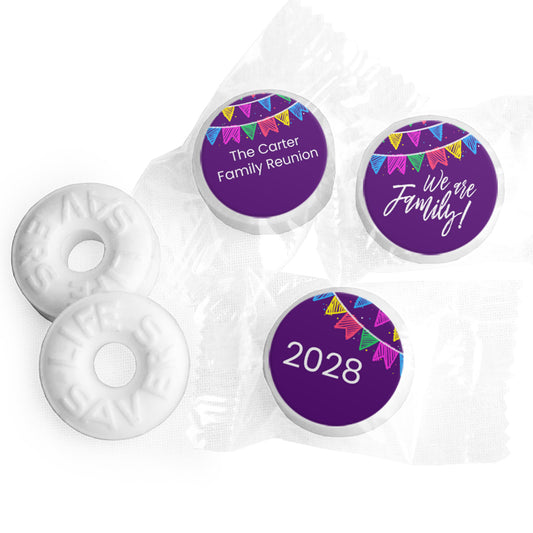 Personalized Family Reunion Banners Life Savers Mints