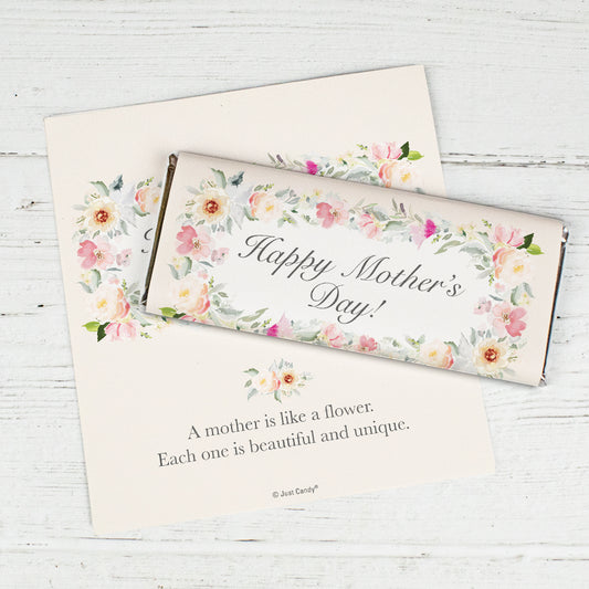 Personalized Mother's Day Flower Candy Bar Wrappers