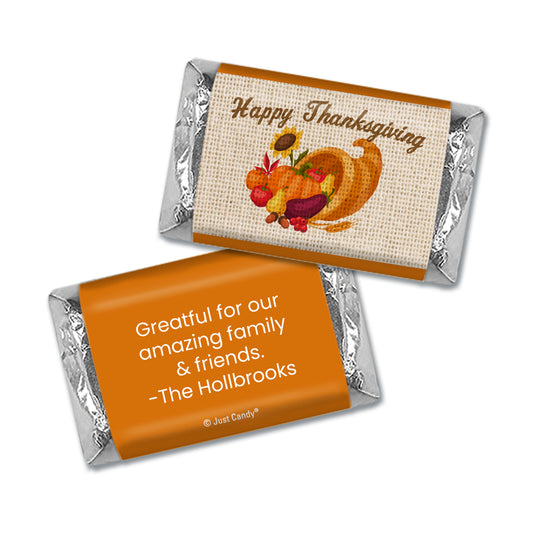 Thanksgiving Cornucopia Personalized Hershey's Miniatures