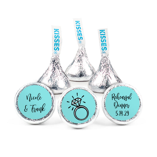 Personalized Rehearsal Dinner Bling Hershey's Kisses