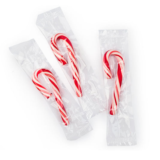 Bulk Traditional Mini Peppermint Candy Canes (480 or 1,920 count)