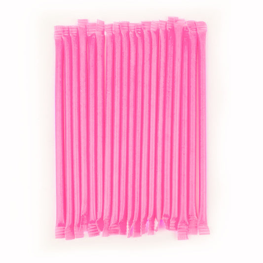 Light Pink Strawberry Candy Straws - 240 ct