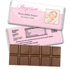 Baptism Personalized Hershey's Milk Chocolate Bar Photo & Scroll
