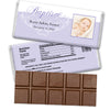 Baptism Personalized Hershey's Milk Chocolate Bar Photo & Scroll
