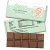 Baptism Personalized Hershey's Milk Chocolate Bar Photo & Scroll
