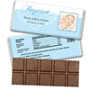 Baptism Personalized Hershey's Milk Chocolate Bar Photo & Scroll