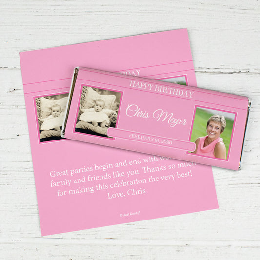 Birthday Personalized Chocolate Bar Wrap