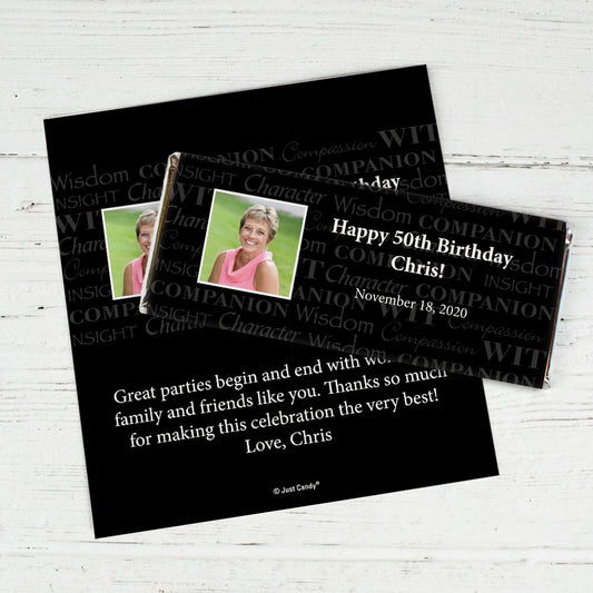 Birthday Personalized Chocolate Bar Wrap