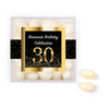Personalized Milestones 30th Elegant Birthday Bash JUST CANDY® favor cube with Jelly Belly Jelly Beans