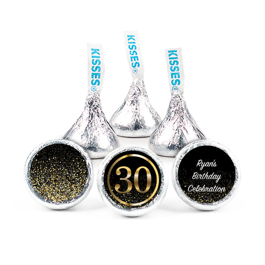 Personalized 30th Milestone Birthday Elegant Birthday Bash Hershey's Kisses