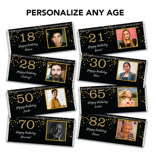 Personalized Birthday Starshine Chocolate Bar with Photo