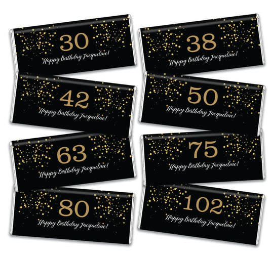Personalized Birthday Starshine Chocolate Bar