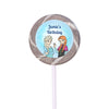 Birthday Personalized Small Swirly Pop Disney Style Frozen Theme (24 Pack)