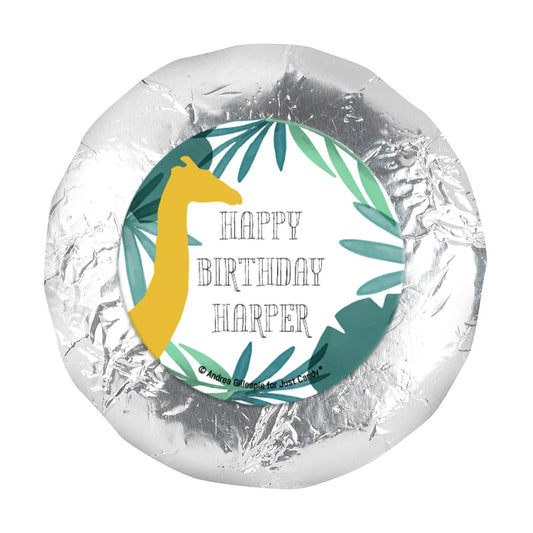 Personalized Birthday Wandering Wild Things 1.25" Sticker (48 Stickers)