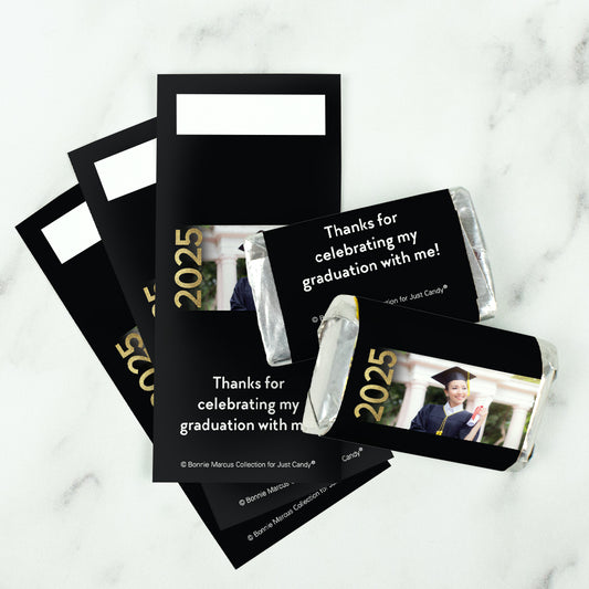 Personalized Bonnie Marcus Glitter Year Graduation Mini Wrappers
