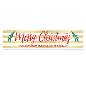 Personalized Bonnie Marcus Christmas Chic 5 Ft. Banner