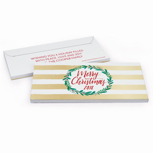 Deluxe Personalized A Chic Christmas Candy Bar Favor Box