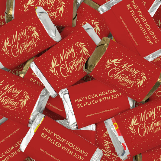 Merry Christmas Wrapped Hershey's Miniatures