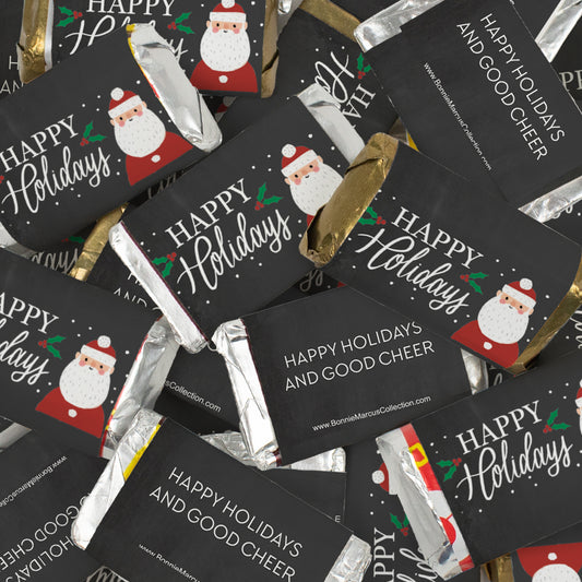 Happy Holidays Wrapped Hershey's Miniatures