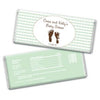 Baby Shower Personalized Chocolate Bar Wrappers Footprints