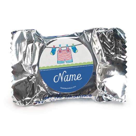 Shower with Love Boy Personalized York Peppermint Patties (84 Pack) - pack of 70