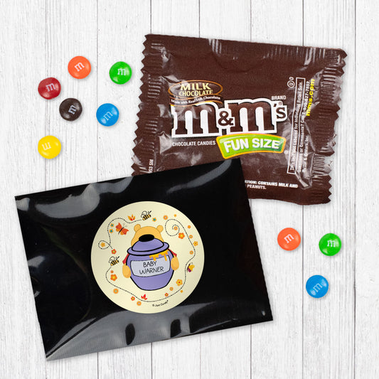 Personalized Baby Shower Pooh Candy Favor Bag - M&Ms or Skittles