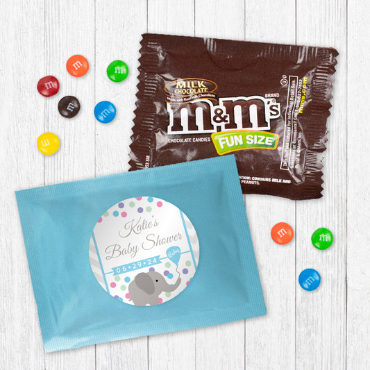 Personalized Baby Shower Elephant Peanut M&Ms