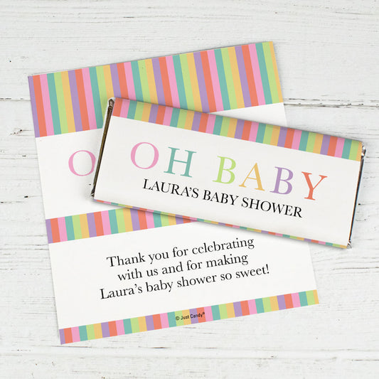 Baby Shower Personalized Chocolate Bar Wrappers Only Happy Baby