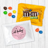 Personalized Baby Shower Icons Pink Milk Chocolate M&Ms