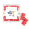 Personalized Baby Shower Over the Moon Favor Cube with Gummy Bears
