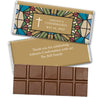Personalized Confirmation Stained Glass Belgian Chocolate Bar & Wrapper