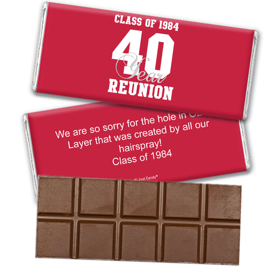 Class Reunion Personalized Hershey's Milk Chocolate Bar Milestone