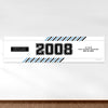Personalized School Spirit Stripes Class Reunion 5 Ft. Banner