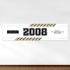 Personalized School Spirit Stripes Class Reunion 5 Ft. Banner