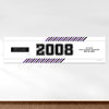Personalized School Spirit Stripes Class Reunion 5 Ft. Banner