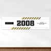 Personalized School Spirit Stripes Class Reunion 5 Ft. Banner