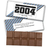 Personalized Class Reunion School Spirit Stripes Belgian Chocolate Bar & Wrapper