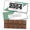 Personalized Class Reunion School Spirit Stripes Belgian Chocolate Bar & Wrapper
