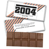 Personalized Class Reunion School Spirit Stripes Belgian Chocolate Bar & Wrapper