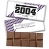 Personalized Class Reunion School Spirit Stripes Belgian Chocolate Bar & Wrapper