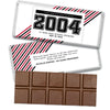Personalized Class Reunion School Spirit Stripes Belgian Chocolate Bar & Wrapper